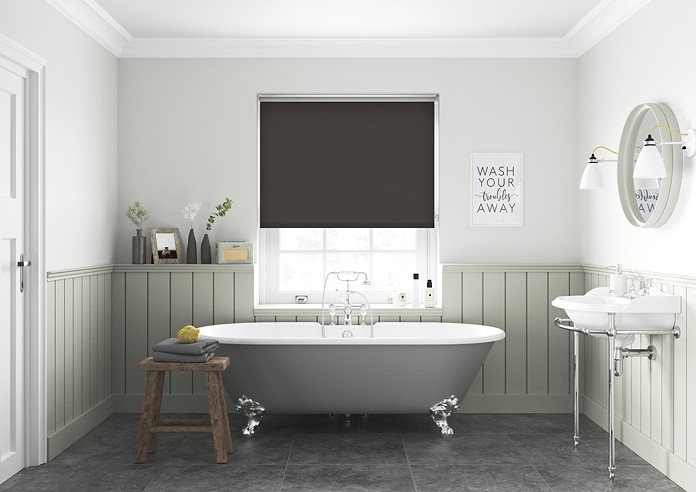 Energy Saving (Blackout), Dark Mahogany - Twist&Fit Roller Blind - Image 5
